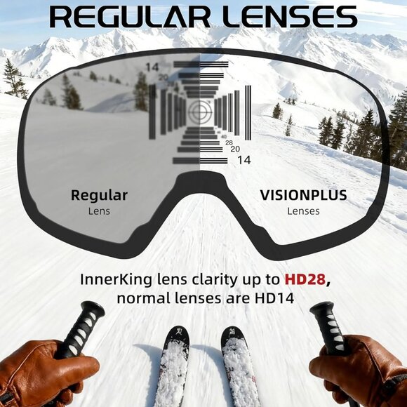 Over Glasses Snow Snowboarding Winter Goggles - Picture 6 of 8